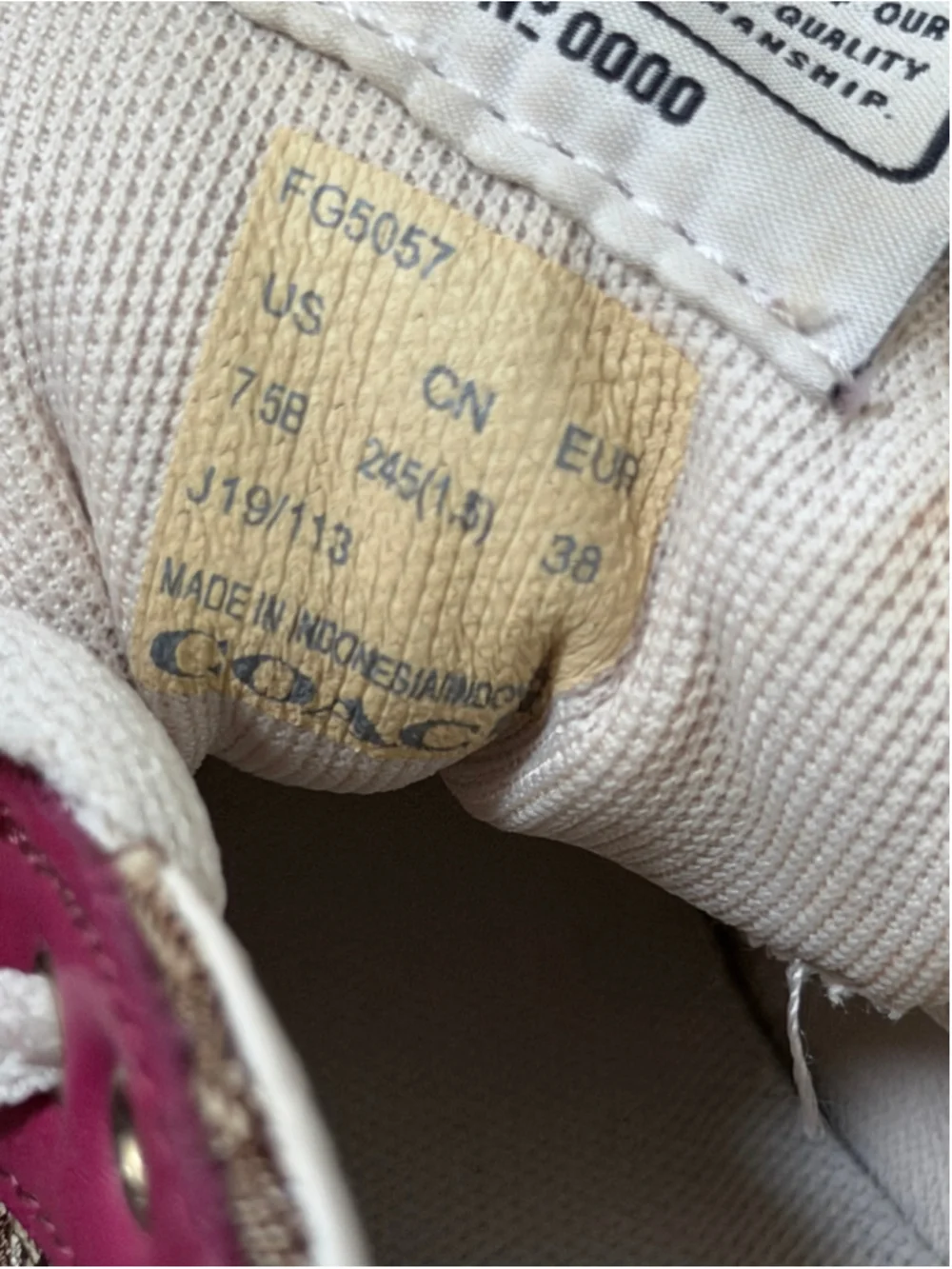 Coach C000 Women’s 7.5 Signature Canvas Suede Multicolor Platform Sneakers